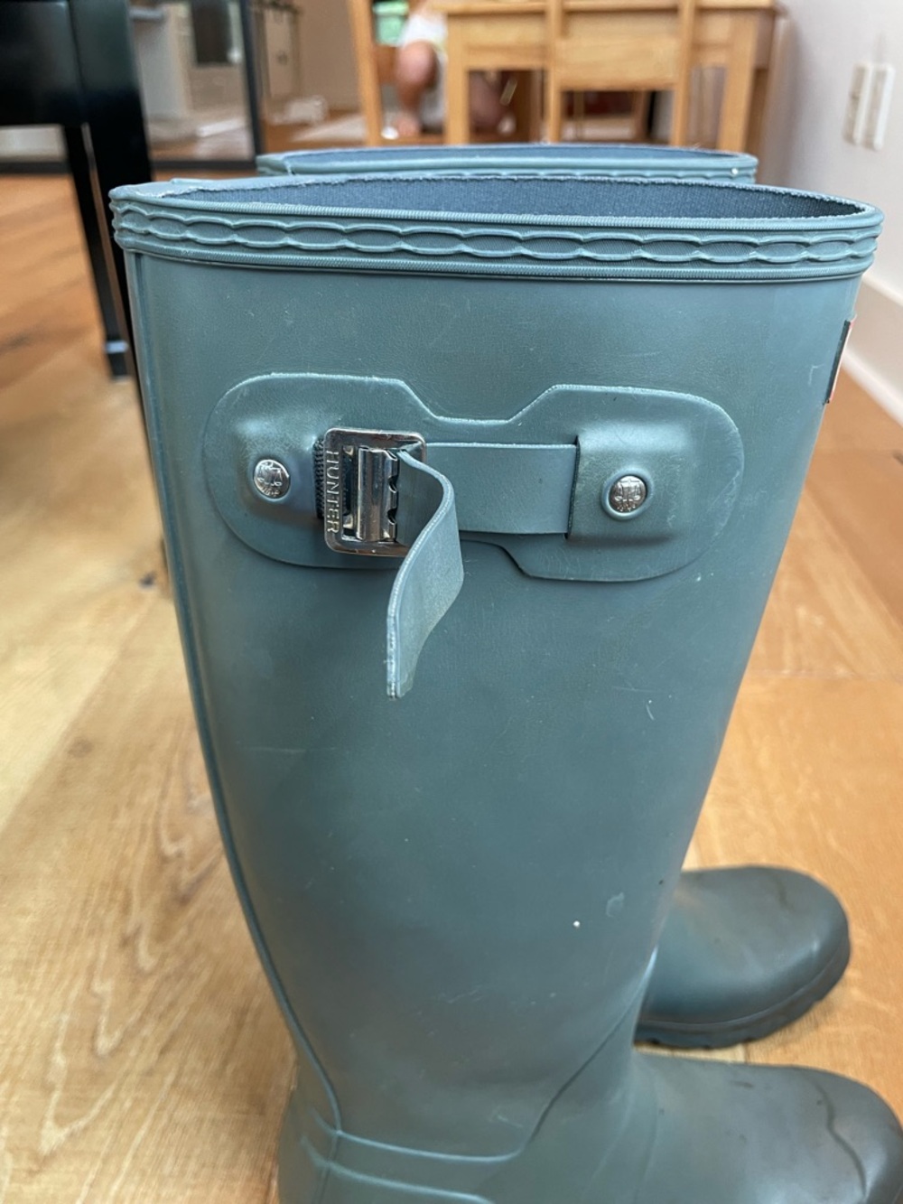 Hunter Tall Rain Boots in Grey - Picture 8 of 8
